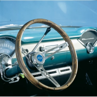 Lenkrad - Steering Wheel  Nostalgie Chevy Holz 381mm